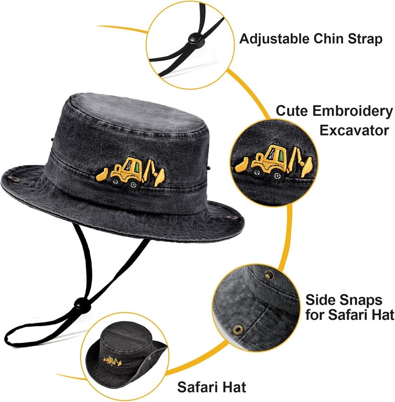 EDCYF Kids Boys Girls Embroidered Baseball Caps Baby Sun hat Toddler Dinosaur Trucker Hats Summer Hats（3-8years - Image 2